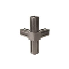 Samtengi beint og 90° 30x30x2 mm svart